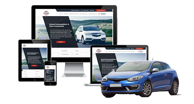 ankauf mobil Ankaufseite mobil – Autoankauf Hörstel mit rotem PKW